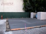 New Concrete Dumpster Pad SantaAna CA