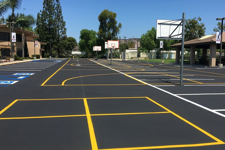 Basketball Taking Lot by Alliance Paving Inc of Orange County CA