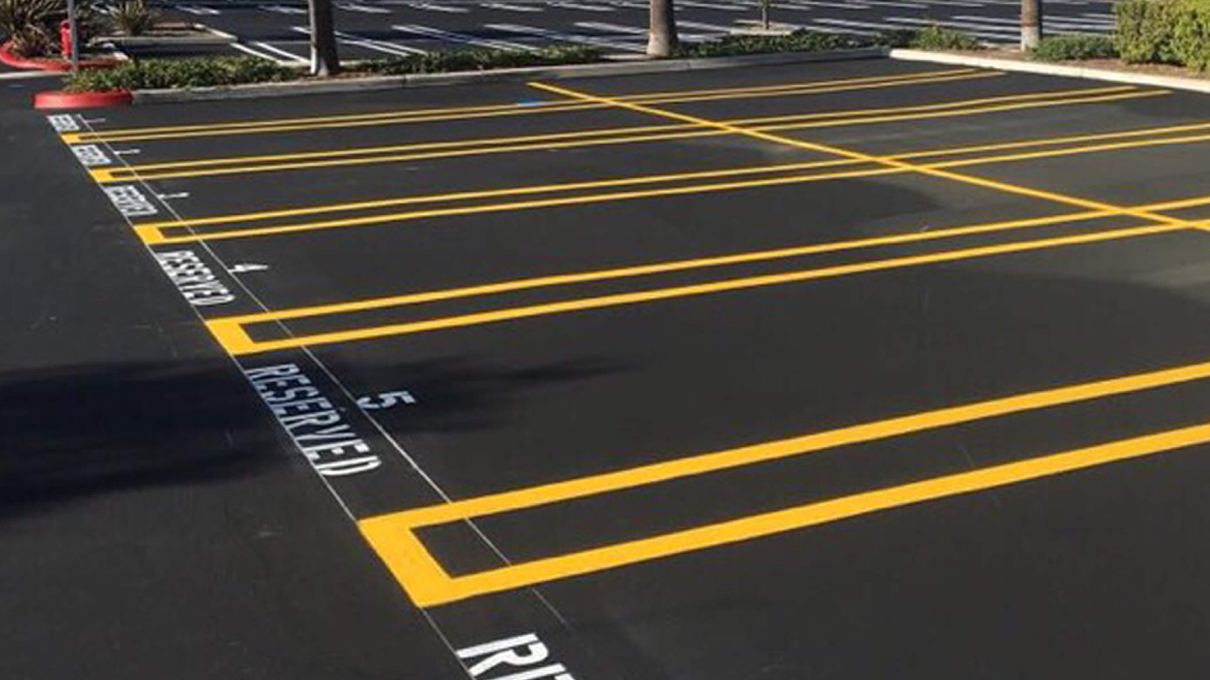 Striping by Alliance Paving Inc Southern California