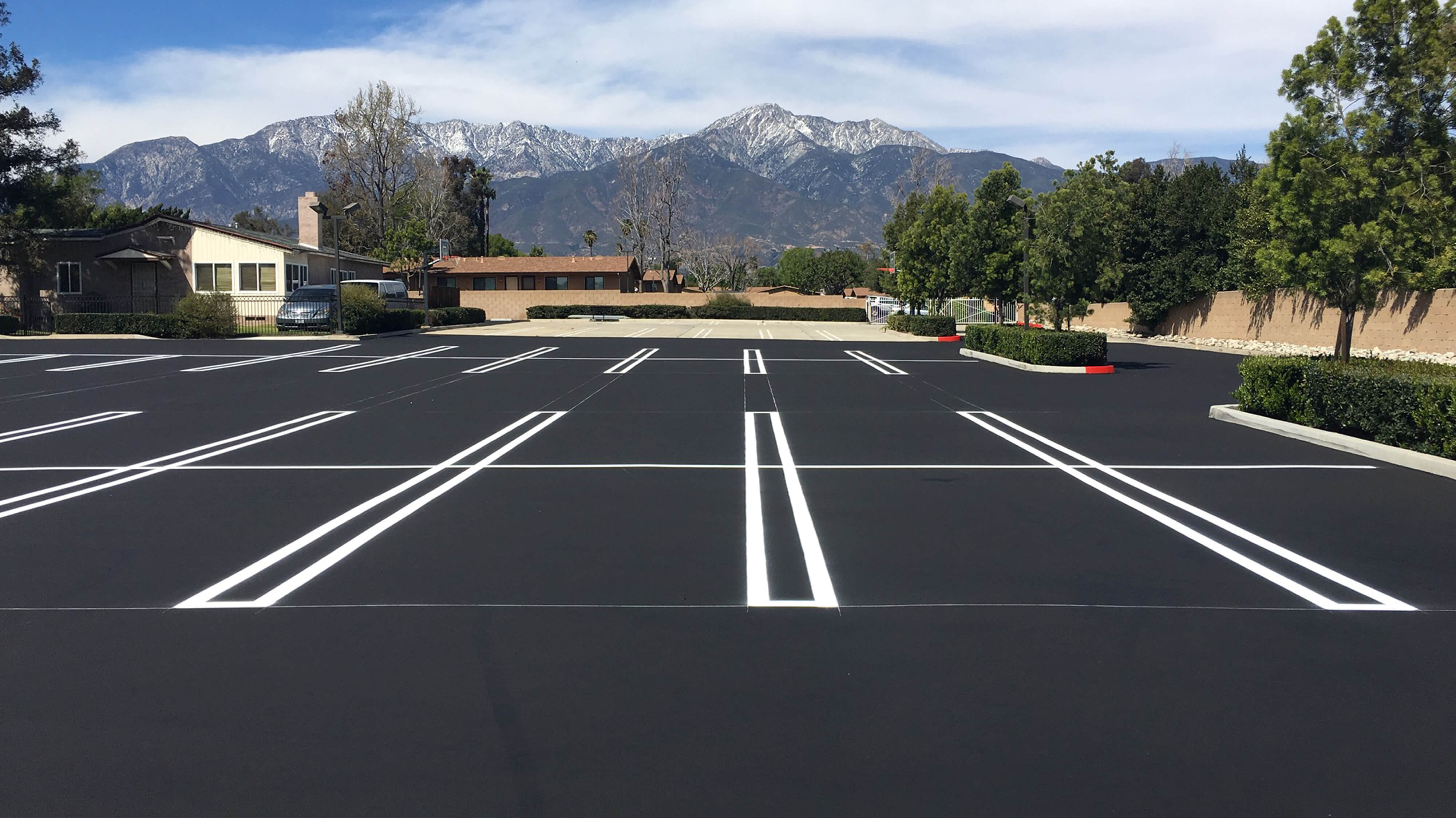 Beautiful Striping by Alliance Paving Inc Southern CA